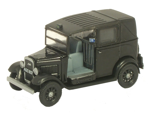 Oxford Diecast Austin Taxi Black - 1:76 Scale 76AT001