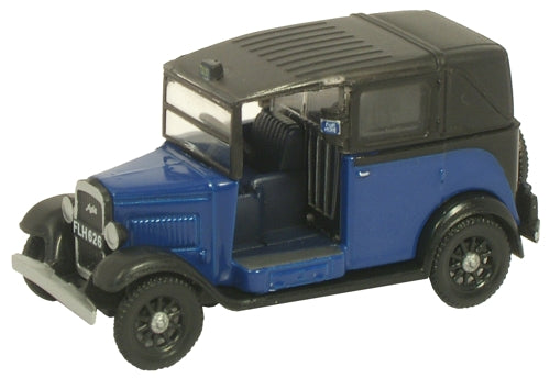 Oxford Diecast Austin Taxi Oxford Blue - 1:76 Scale 76AT002