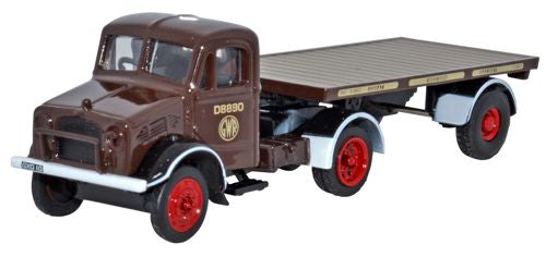 Oxford Diecast GWR Bedford OX Flatbed Trailer - 1:76 Scale 76BD008