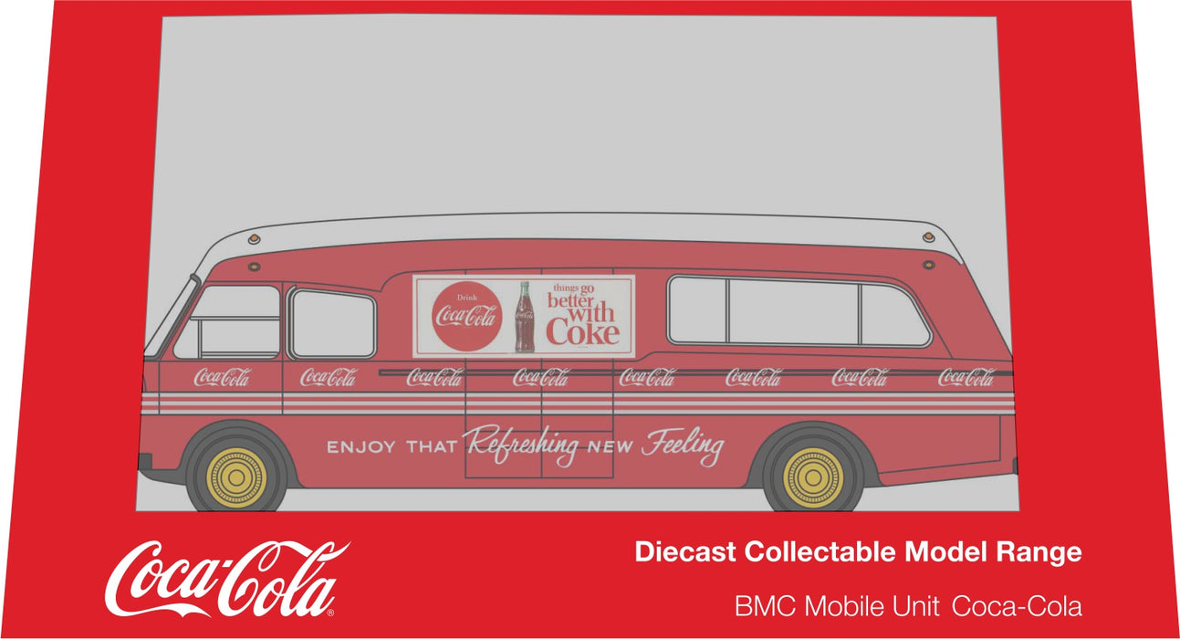 Oxford Diecast BMC Mobile Unit Coca Cola 76BMC005CC Pack