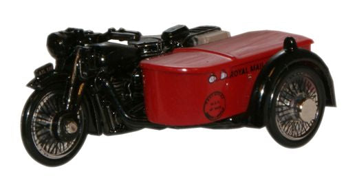 Oxford Diecast Royal Mail Motorcycle _Sidecar - 1:76 Scale 76BSA003