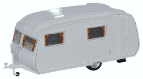 Oxford Diecast Carlight Continental Caravan Arctic White 76CC002