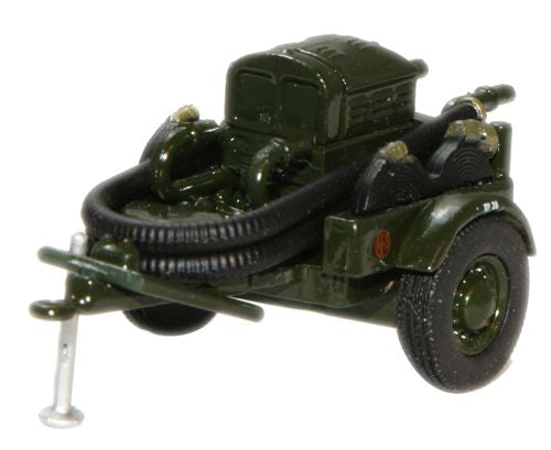 Oxford Diecast Green AFS Coventry Climax Pump Trailer - 1:76 Scale 76CCP002