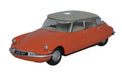 Oxford Diecast Citroen DS19 Coral _ Dove Grey - 1:76 Scale 76CDS002