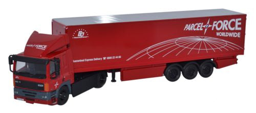Oxford Diecast DAF 85 2 Axle 40ft Box Trailer Parcelforce - 1:76 Scale 76DAF002