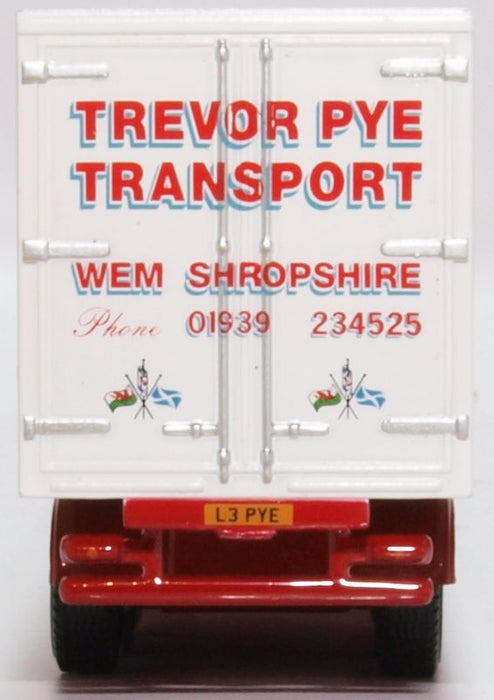 Parcelforce Trailer OXFORD DIECAST 1:76 Scale DAF 85 Short Fridge Trailer Trevor Pye ...