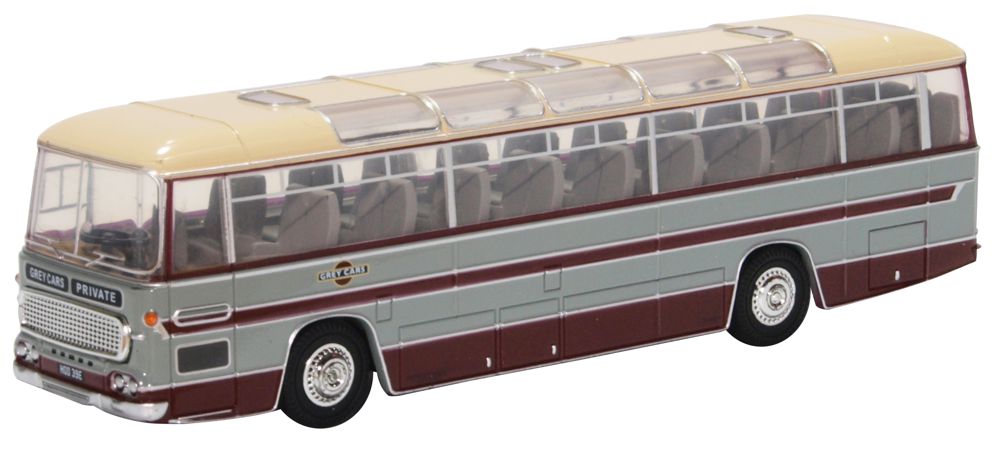 Oxford Diecast Duple Commander MKII Grey Cars 76DC002