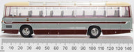 Oxford Diecast Duple Commander MKII Grey Cars 76DC002