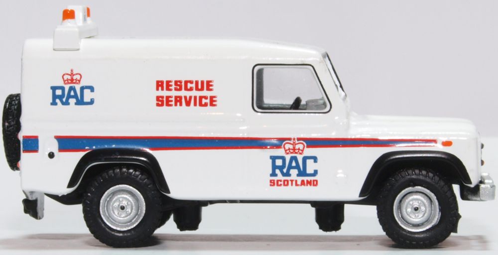 OXFORD DIECAST 1:76 Scale Land Rover Defender LWB Hard Back RAC ...