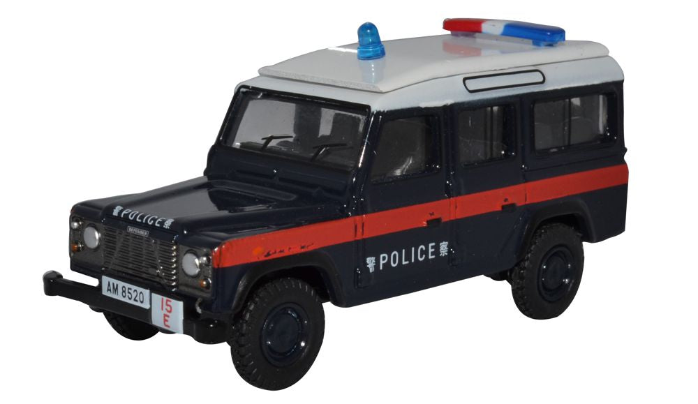 Oxford Diecast Land Rover Defender LWB Station Wagon Hong Kong Police 76DEF016