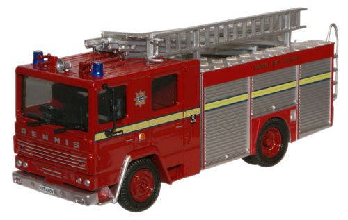 Oxford Diecast London FB Dennis RS Fire Engine - 1:76 Scale