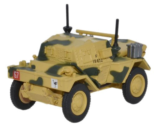 Oxford Diecast Dingo Scout Car 50th RTR  23rd Armoured Brigade Tunisia 76DSC001