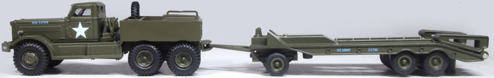 Oxford Diecast Diamond T Tank Transporter and Trailer US Army