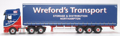 Oxford Diecast Daf XF Euro 6 Curtainside Wrefords 76DXF002