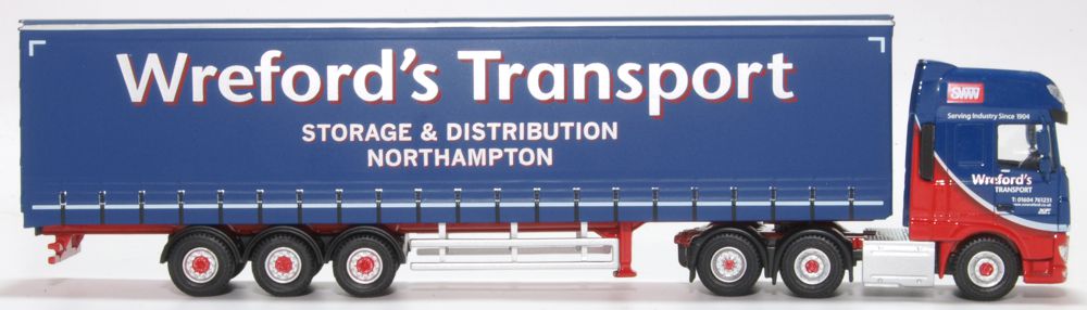 Oxford Diecast Daf XF Euro 6 Curtainside Wrefords 76DXF002