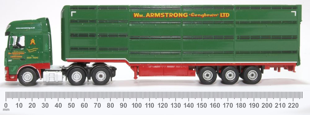 Oxford Diecast Daf XF  Houghton Parkhouse William Armstrong Livestock Trailer 76DXF003