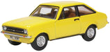 Oxford Diecast Signal Yellow Ford Escort MK2 76ESC002