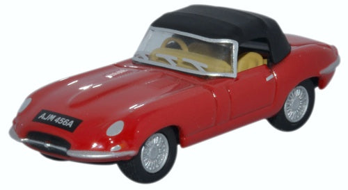 Oxford Diecast Jaguar E Type DHC Closed Carmen Red 76ETYP011