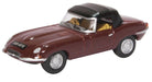 Oxford Diecast Jaguar E Type Soft Top Imperial Maroon 76ETYP012