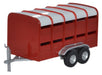 Oxford Diecast Livestock Trailer Red - 1:76 Scale 76FARM004