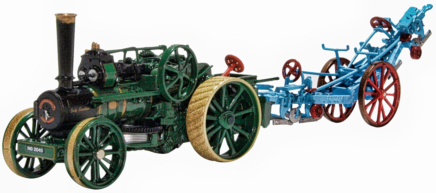 Ploughing Engine15334 Lady Caroline and Plough 1 76 Scale