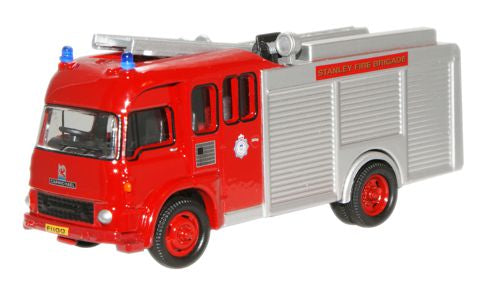 Oxford Diecast Stanley Fire Brigade Bedford TK Fire Appliance - 1:76 S 76FIRE005