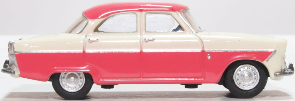 Oxford Diecast Ford Zodiac MKII Ermine White and Pink 76FZ003