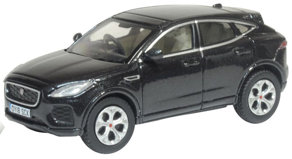 OXFORD DIECAST 1:76 Scale Jaguar E Pace Santorini Black