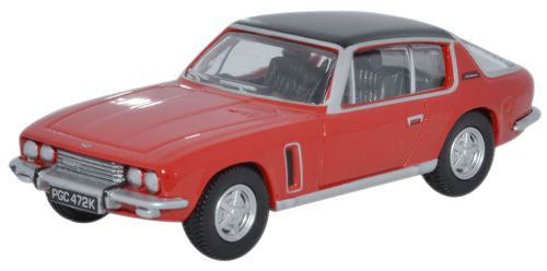 Oxford Diecast Jensen Interceptor Flag Red - 1:76 Scale 76JI003