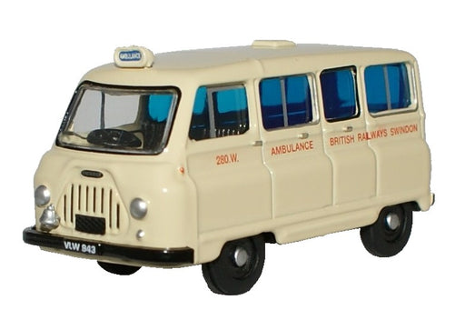 Oxford Diecast British Railways Morris J2 Ambulance - 1:76 Scale 76JM019