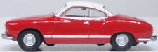 Oxford Diecast Henna Red and Pearl White VW Karmann Ghia 76KG001