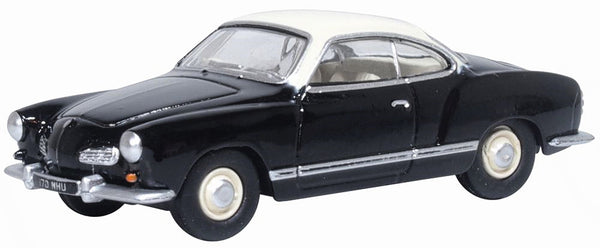 OXFORD DIECAST 1:76 Scale Black/Lotus White VW Karmann Ghia