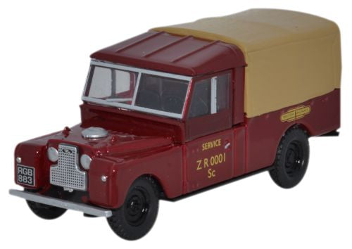 Oxford Diecast Land Rover Series 1 109 Canvas British Railways - 1:76 76LAN1109009