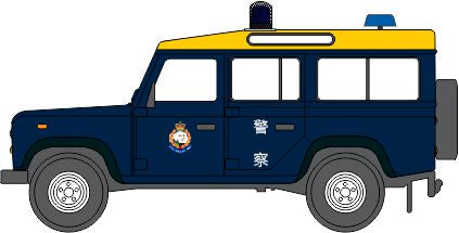 Oxford Diecast Land Rover Special for Hong Kong Police - Series II HK Police 76LAN2012HH5