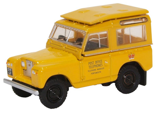Oxford Diecast Land Rover Series II SWB Post Office Telephones Yellow 76LR2S004