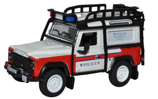 Oxford Diecast Land Rover Defender 90 Station Wagon Hong Kong Police 76LRDF011