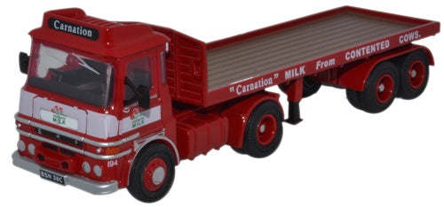 Oxford Diecast ERF LV Flatbed Trailer Carnation  - 1:76 Scale 76LV002