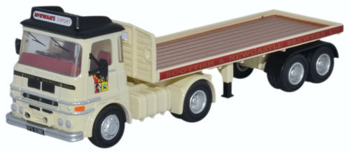 Oxford Diecast ERF LV Flatbed Trailer Scottish & Newcastle 76LV005