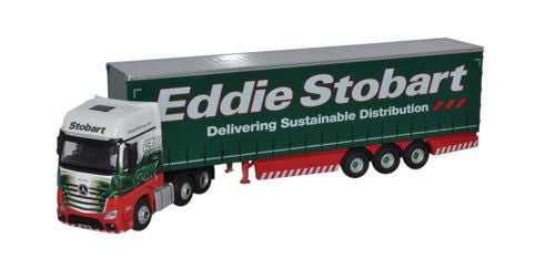 Oxford Diecast Mercedes Actros MP4 GSC Curtainside Eddie Stobart - 1:7 76MB001