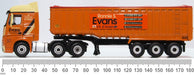 Oxford Diecast Mercedes Actros SSC Tipper Ronnie S Evans 76MB008