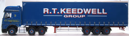 Oxford Diecast Mercedes Actros GSC Curtainside R T Keedwell 76MB011