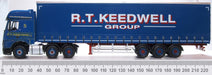 Oxford Diecast Mercedes Actros GSC Curtainside R T Keedwell 76MB011