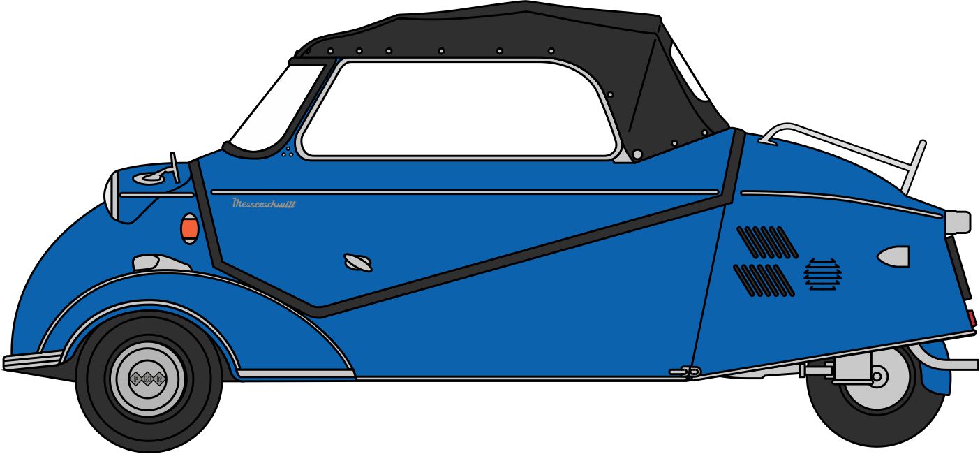 76MBC006 Messerschmitt KR200 Bubble Car Royal Blue