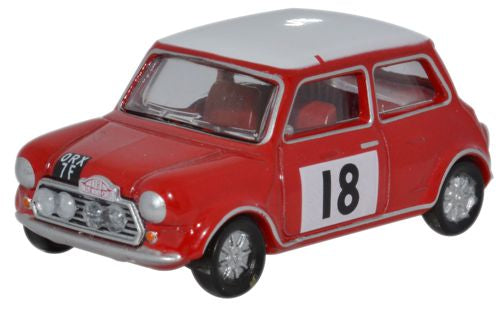 Oxford Diecast Mini Cooper S MkII 1968 Monte Carlo Rally - 1:76 Scale