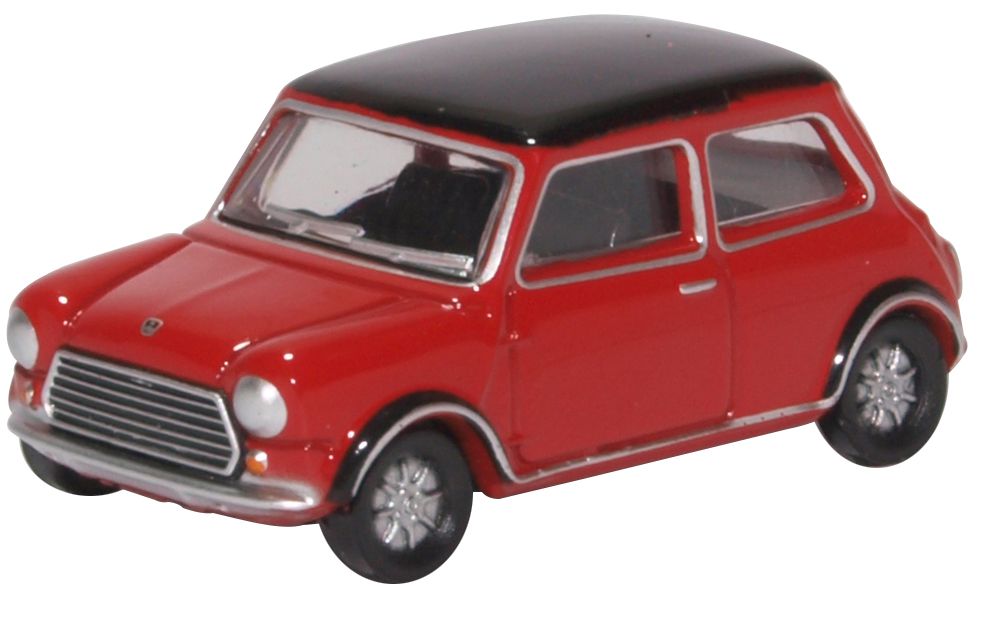Oxford Diecast Mini Cooper MKII Tartan Red/black 76MCS003