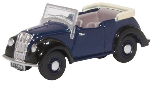 Model of the Morris Eight E Series Tourer Dark Blue by Oxford at 1