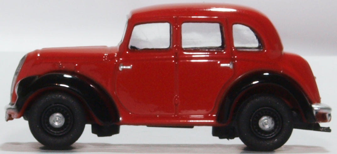 Oxford Diecast Morris Eight E Series Saloon Red/black 76MES006
