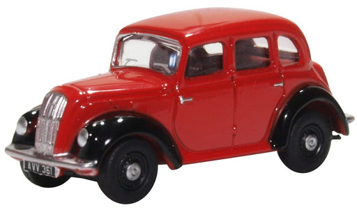 Oxford Diecast Morris Eight E Series Saloon Red/black 76MES006