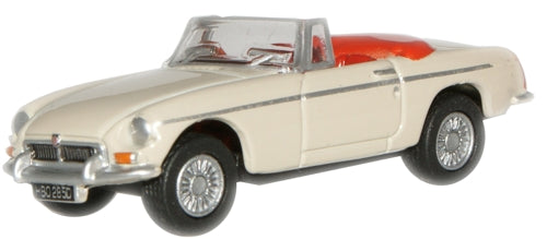 Oxford Diecast Old English White MGB - 1:76 Scale 76MGB006