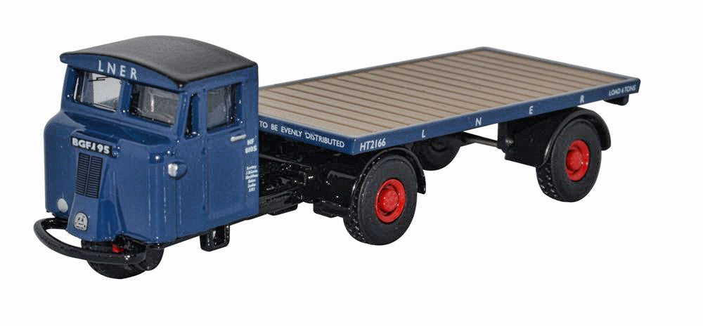 Oxford Diecast LNER Scammell Mechanical Horse Flatbed 76MH020